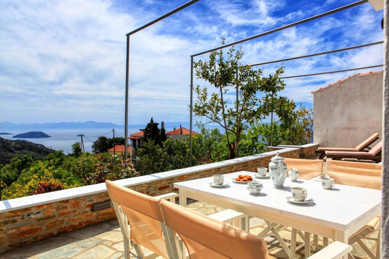 Villa Lemonia Glossa Ngoại thất bức ảnh